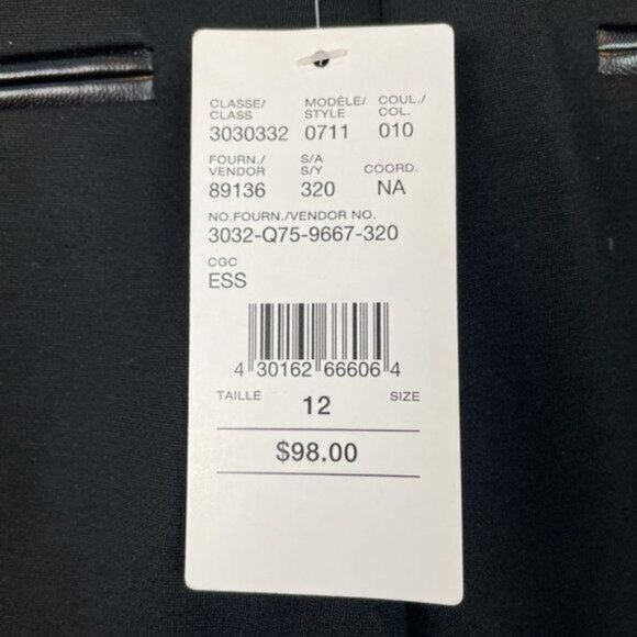 Laura Pants Women’s Black Comfort Waist High Rise Shaped Hips Straight Leg - Picture 7 of 8